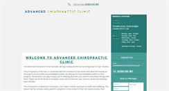 Desktop Screenshot of advancedchiropracticclinic.co.uk