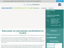 Tablet Screenshot of advancedchiropracticclinic.co.uk